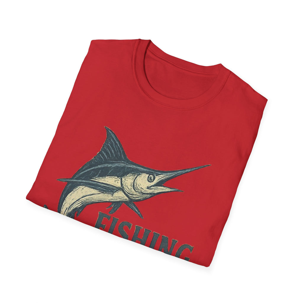 Fishing Tournament T-Shirt — Marlin Splash Graphic Tee for Anglers