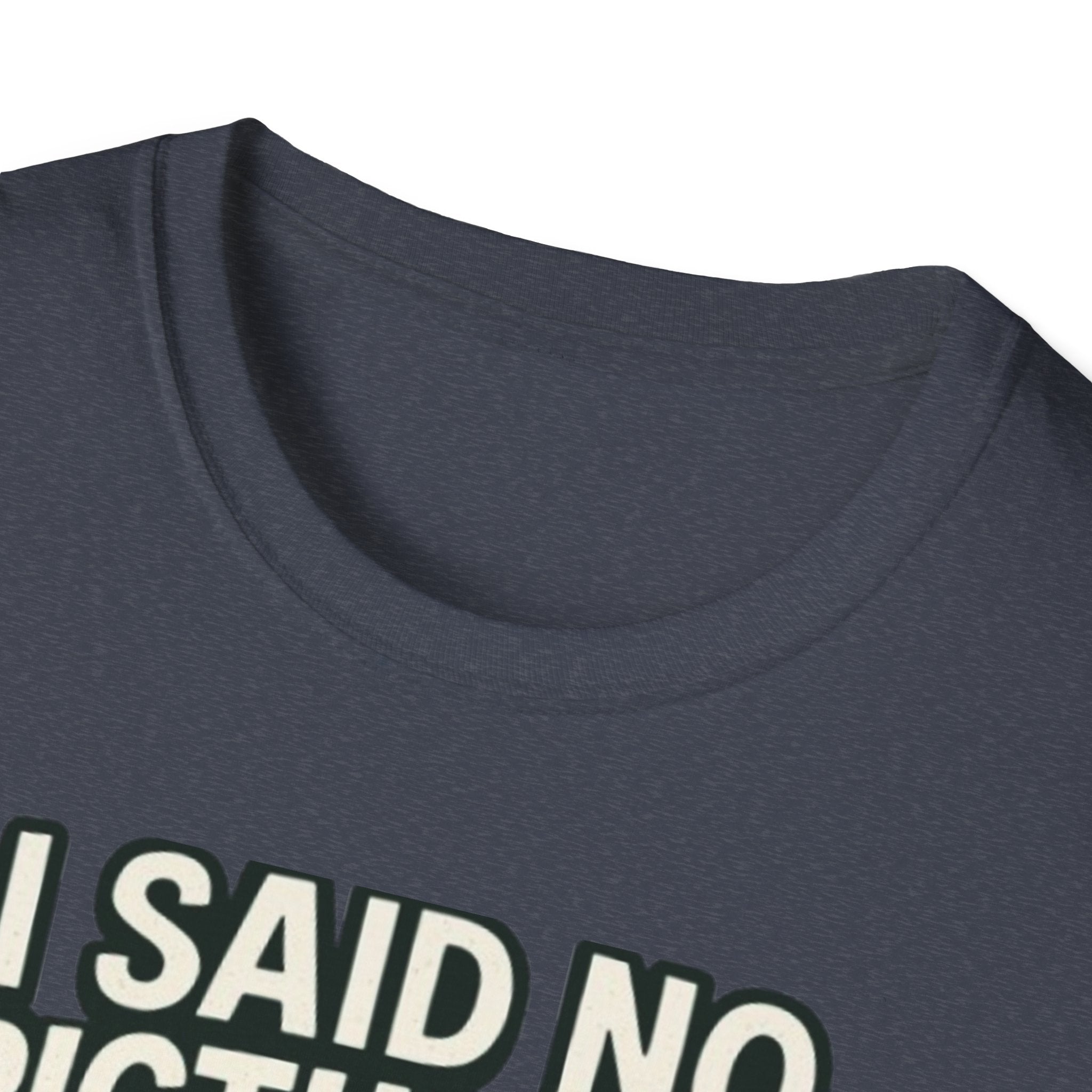 I Said No Pictures! Fishing T-Shirt — Funny Fisherman & Giant Fish Graphic Tee