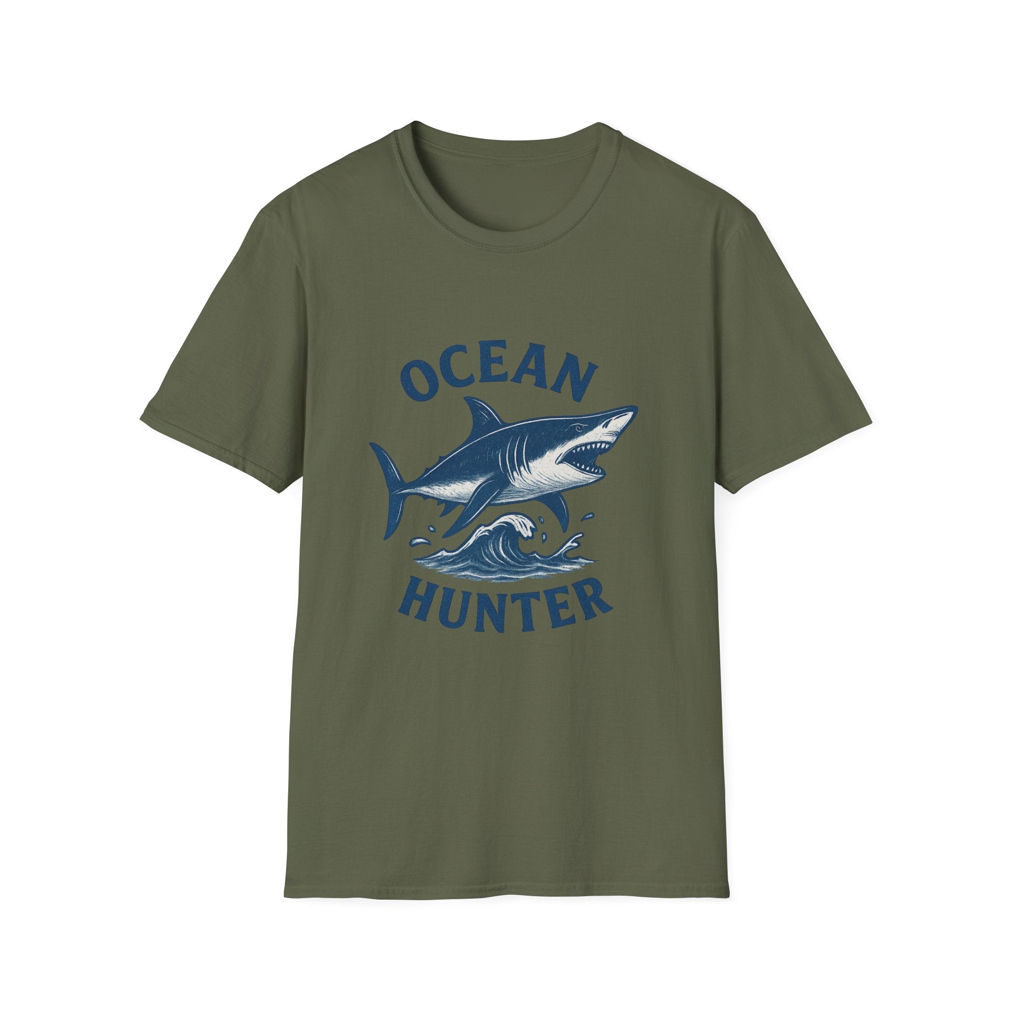 Ocean Hunter Shark T-Shirt — Graphic Marine Fishing Tee
