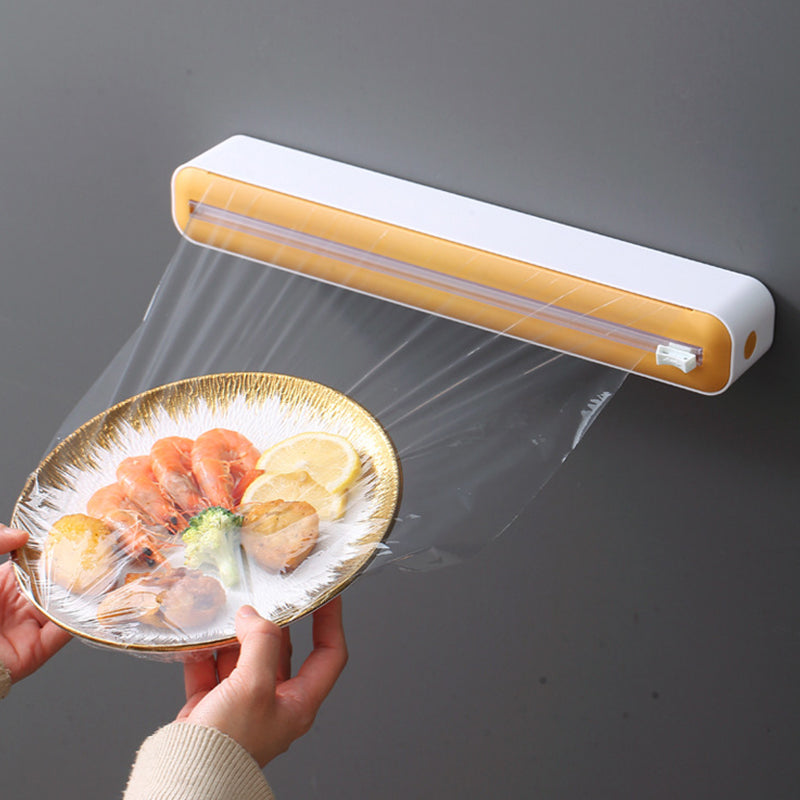 Revolutionize Your Kitchen with the Wall-Mounted Plastic Wrap Cutter